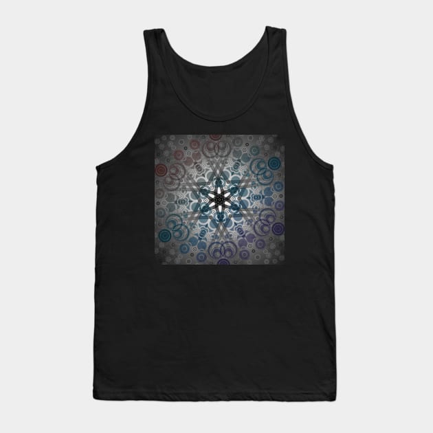 Mandala 1 - Atomic Star Burst Tank Top by MeL Gyth